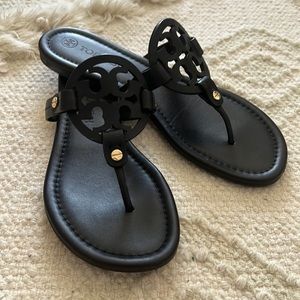 Tory Burch black miller sandals size 8.5